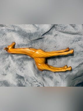Hand-Carved Wooden Home Accent in Honey Brown - Unbranded